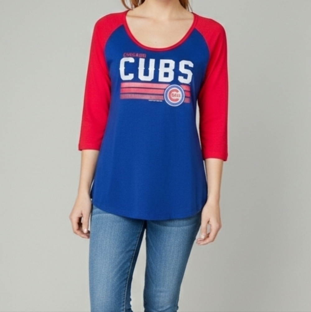 Genuine Merchandise Campus Lifestyle Women's T-Shirt 3/4 Sleeve Chicago, L, NWOT